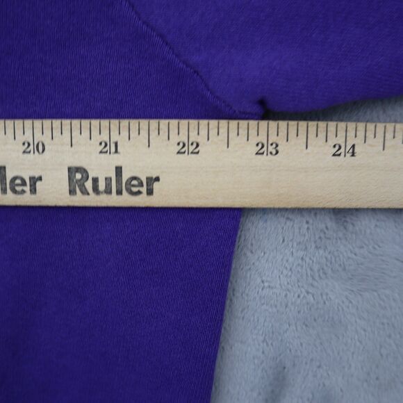 Casual Sweater Womens XXL Purple Crew Neck Long Sleeve Banded Cuffs Pullover - Picture 3 of 14